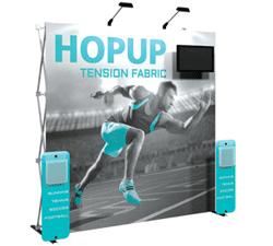 Hop Up Tension Fabric Exhibit