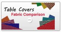 table covers fabric comparision