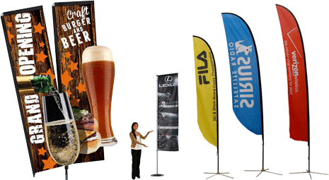 sail banner stands