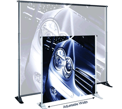 TELESCOPING BANNER STANDS