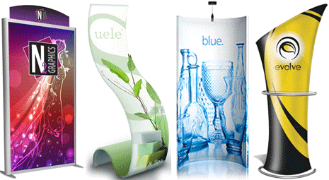 tension fabric banner stands