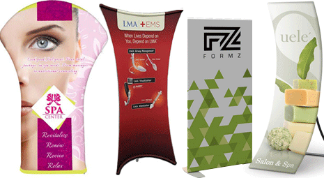 stretch fabric banner stands