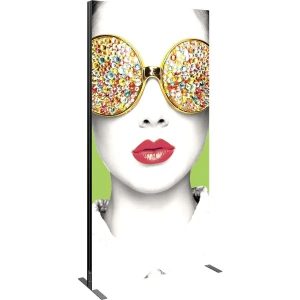 Angle View Vector Frame Light Box Rectangle 04 Fabric Banner Display
