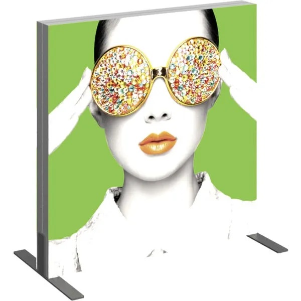 Angle View Vector Frame Light Box Square 01 Fabric Banner Display