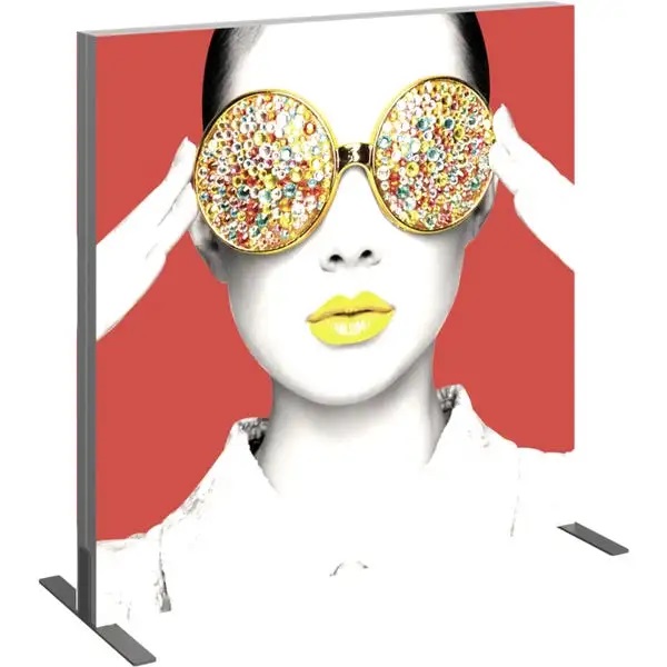Angle View Vector Frame Light Box Square 02 Fabric Banner Display