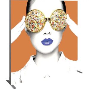 Angle View Vector Frame Light Box Square 03 Fabric Banner Display