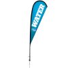 11.5' Sail Sign Tear Drop Banner Stand With Spike Base