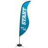 13' Sail Sign Sabre Banner Stand With Scissor Base