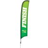 17' Premium Razor Sail Sign Banner Stand With Spike Base