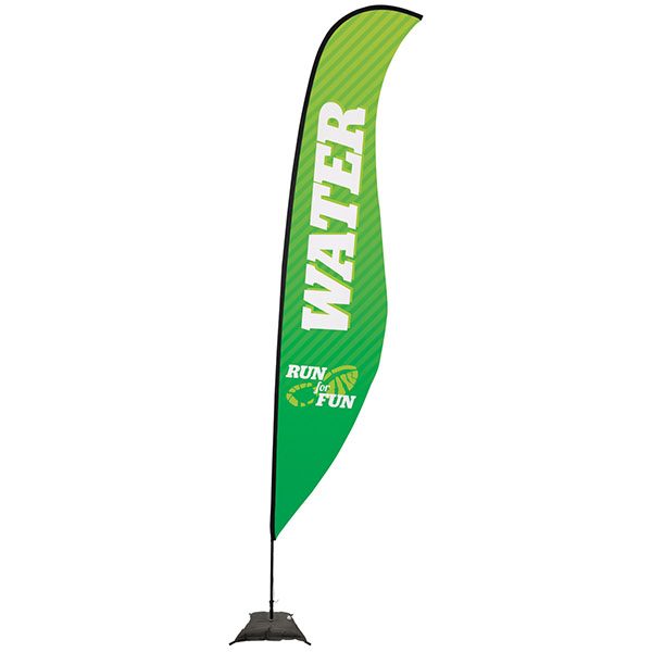 17' Sail Sign Sabre Banner Stand With Scissor Base