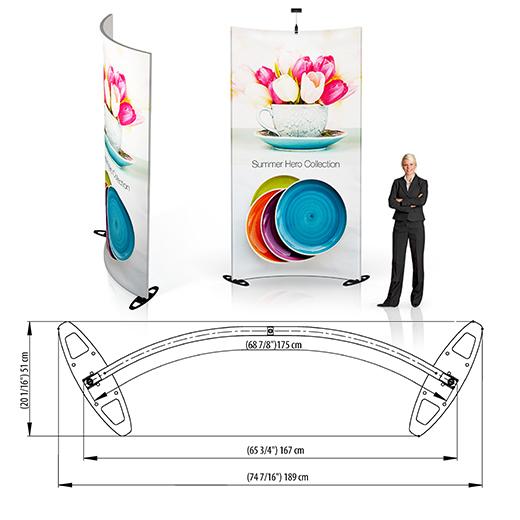 Grand Fabric Curved Wall Display 4