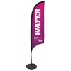 7' Premium Razor Sail Sign Banner Stand With Scissor Base