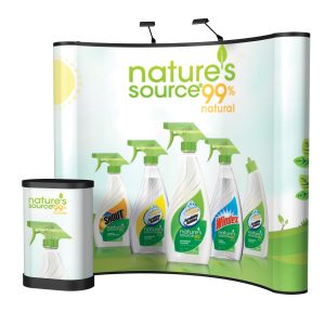 8 FT Energy X Curved Pop Up Graphics Kit