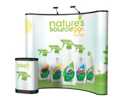 8 FT Energy X Curved Pop Up Graphics Kit