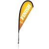 8' Sail Sign Tear Drop Banner Stand With Spike Base