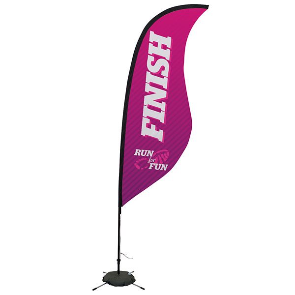 9' Sail Sign Sabre Banner Stand With Scissor Base