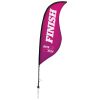 9' Sail Sign Sabre Banner Stand With Spike Base