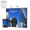Energy X 10ft Straight Pop Up Display System with Podium and Lights