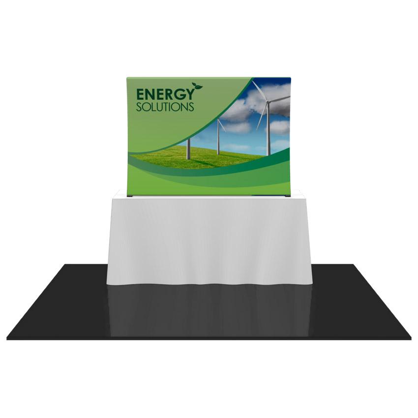 Table Top Formulate Master 1 Curved Fabric Display