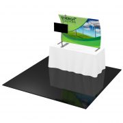 Tabletop Formulate Master 3 Curved Monitor Mount Display Backwall