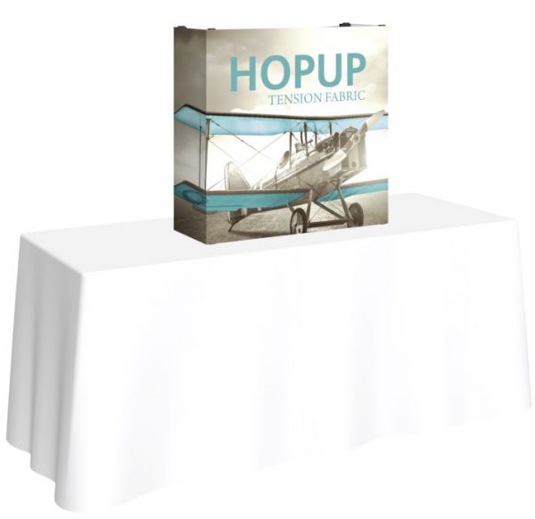 Hopup 2.5ft table top tension fabric display