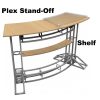 Orbital Express Curve Truss Counter with Plexiglass Stand-off and Shelf