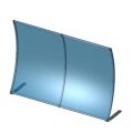 Table Top Formulate Master 1 Curved Fabric Display Frame