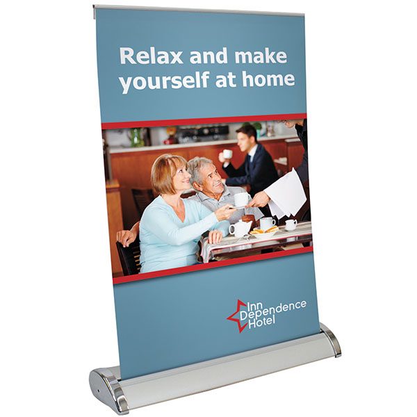Large Mini Retractor Retractable Banner Stand