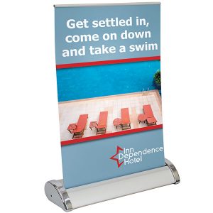 Small Mini Retractor Retractable Banner Stand