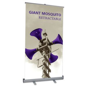 Giant Mosquito Retractable Banner Stand