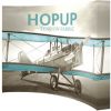 hopup 10ft full height curved tension fabric display with endcaps