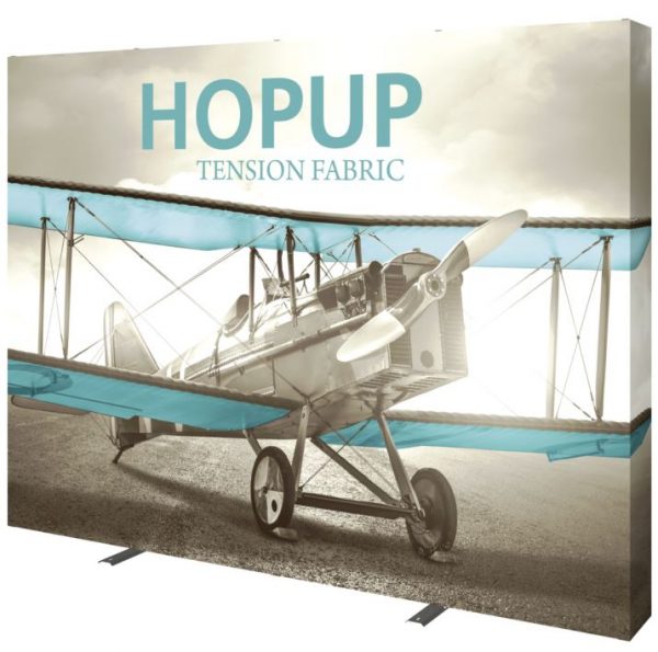 hopup 10ft full height tension fabric display with endcaps