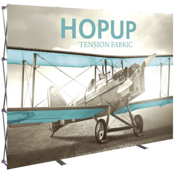 hopup 10ft full height tension fabric display without endcaps