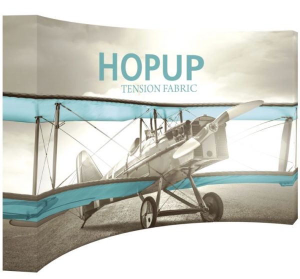 hopup 13ft full height curved tension fabric display