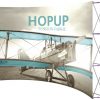 hopup 13ft full height curved tension fabric display without end caps