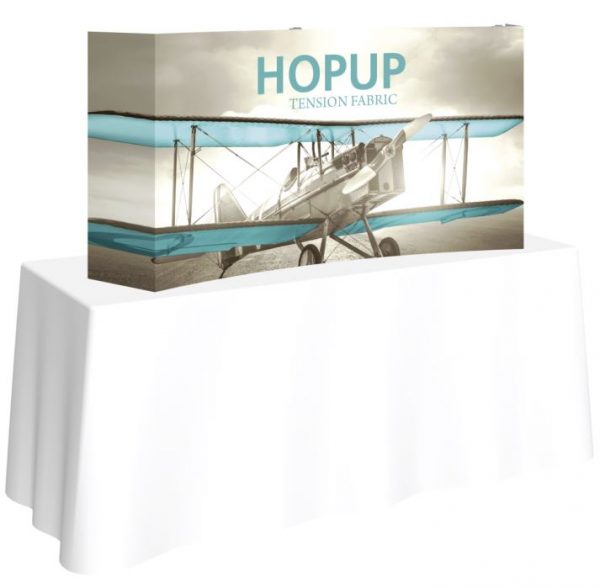 hopup 5ft curved tabletop display