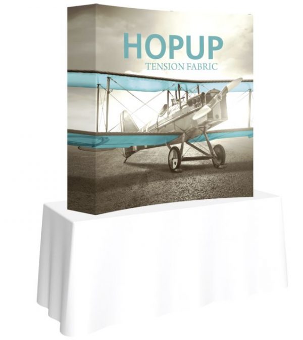 hopup 5ft curved tension fabric display