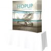 hopup 5ft curved tension fabric display with endcaps