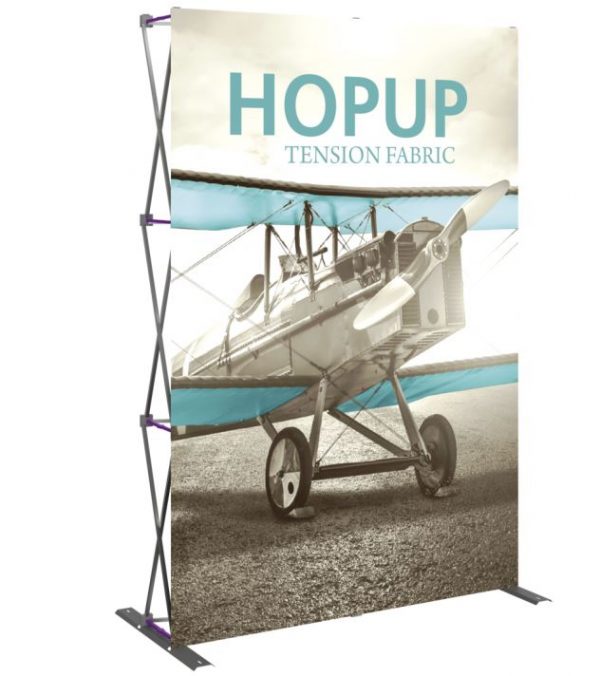 hopup 5ft full height tension fabric display without endcaps