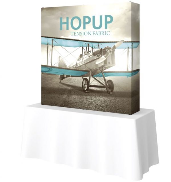 hopup 5ft straight tension fabric display with end caps