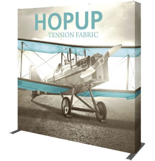 hopup 7.5ft full height tension fabric display with endcaps