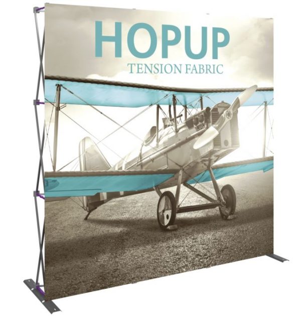 hopup 7.5ft full height tension fabric display without endcaps
