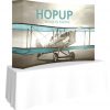 hopup 8 ft curved tension fabric display with end caps