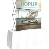 hopup5ft curved tension fabric display without endcaps