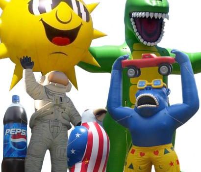 Custom Shapes, air dancers, inflatable advertising, custom inflatables, advertising inflatables, promotional inflatables