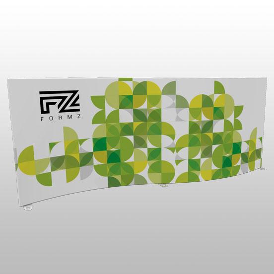 Formz S-Shape Backwall Display