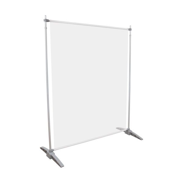 Pegasus Standard Telescopic Banner Stand - Silver Frame