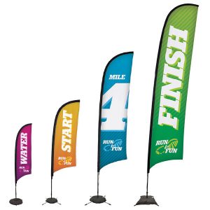 Premium Sail Sign Razor Banner Stands Different Sizes