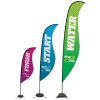 Sail Sign Sabre Banner Stands Different Sizes