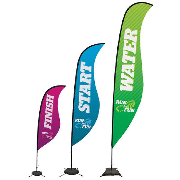 Sail Sign Sabre Banner Stands Different Sizes